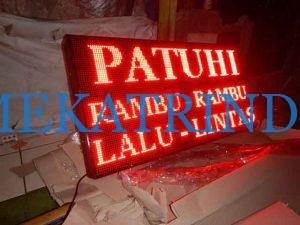 Running Text Traffic Light - Tulisan Berjalan - PT. Firza Meka Trindo - indotraffic.net
